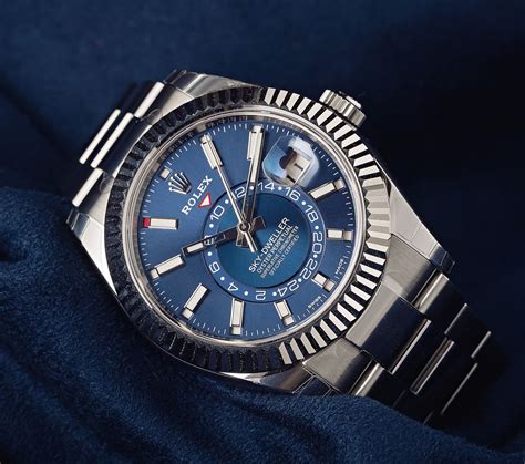 rolex sky-dweller replica blue|rolex sky dweller blue price.